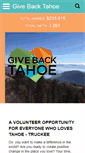 Mobile Screenshot of givebacktahoe.org